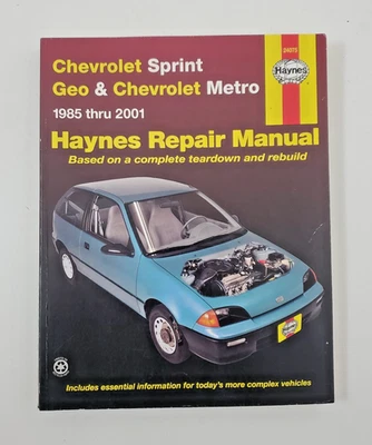 HAYNES Chevrolet Sprint Geo & Chevrolet Metro 1985-2001 Repair Manual 24075 - Image 1 of 4