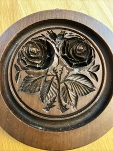 House On The Hill Springerle Speculaas Gingerbread Mold Double Rose #5037 4.5” - Picture 1 of 4