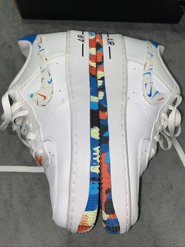 Scarpe da ginnastica Nike Air Force 1 Low GS LV8 Swoosh Pack DM7597 100 ragazzo 6 5 anni usate