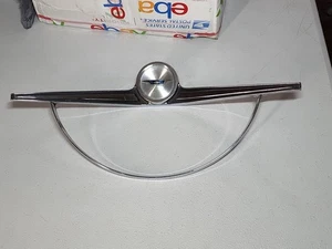 1963 Chevrolet Belair Caprice Steering Wheel Horn Ring OEM GM 3822914 Nice Used - Picture 1 of 7