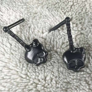 Pendientes de repuesto para muñeca Monster High Spectra Ghoul Spirit Skullette negros - Imagen 1 de 2