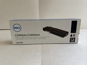 NEW DELL HD47M C2660dn Black Toner Print Cartridge  - Opened Box Never Used - Picture 1 of 5