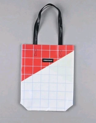 Bolso Shopper Tote Bag FREIDAG F91 Pritchett raro rojo/blanco/azul talla mediana Foto 1 de 4