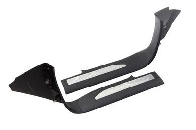 2020-2026 Chevrolet Silverado Front Door Sill Plates 84529475 Black w/ Script OE - Image 1 of 2