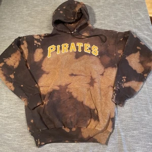 Majestic custom bleach tie dye sewn on name Pittsburgh Pirates adult M - Picture 1 of 9