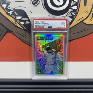 Manny Ramirez 1996 Topps Finest Phenoms rifrattore #95 Cleveland Indians PSA 9 - Foto 1 di 2