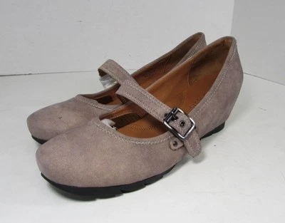 $195 Zapatos de cuña Gentle Souls para mujer Barn Knee Mary Jane, carbón, EE. UU. 9,5 Foto 1 de 4