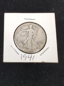 1941 WALIKING LIBERTY Half Dollar - - Picture 1 of 6