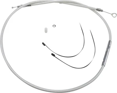 Cable de embrague trenzado HE cromo esterlina 67,6875 pulgadas Road King personalizado 04-06 Foto 1 de 4