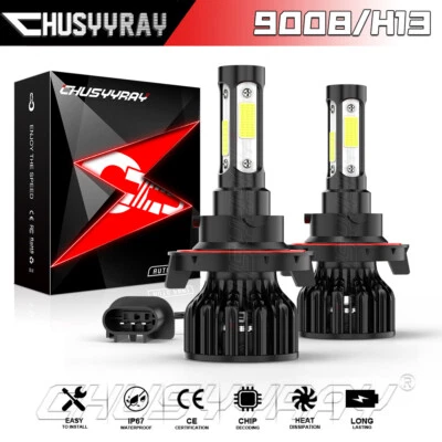 2pc H13/9008 LED Headlight Bulbs Conversion Kit 6000K For Nissan NV200 2013-2020 - Imagem 1 de 4