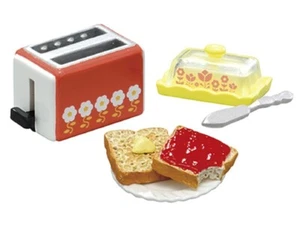 Re-ment Miniatures Petit Sample Nostalgische Snackzeit Toaster Butterdose - Nr. 7 - Bild 1 von 4