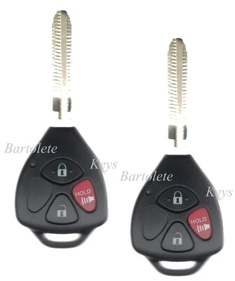 2 Keyless Entry Remote Control Car Key Fob Fit 2015 2016 2017 2018 Toyota Yaris Foto 1 de 4