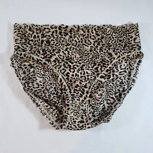 Victoria's Secret Brief Medium Gold Leopard Ruffle Lace Mesh - Picture 1 of 4