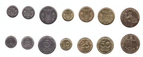 Ukraine - 1 2 5 10 25 50 Kopecks 1 Hryvna 2012 - 2016 UNC set 7 coins Lemberg-Zp Cover