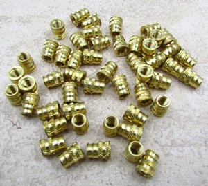 QTY (50) DODGE Taglia 10-32 Set di calore in ottone per stampa 3D in plastica metallo - Foto 1 di 5