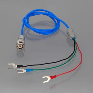 Concentric Twinax Triax 3-Lug TRB Plug to 6mm Spade Lug M17/176-00002 Cable 2~9' - Picture 1 of 6