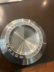 1964 Pontiac 8 lug center cap "correct brushed" finish - Picture 1 of 2