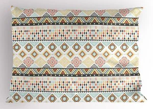 Ornate Geometry Pillow Sham Decorative Pillowcase 3 Sizes Bedroom Decoration - Picture 1 of 22