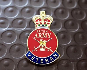 British Army Veteran classic patriotic enamel pin badge 2025 UK - Picture 1 of 3