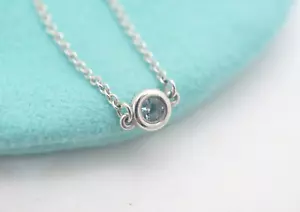 Tiffany & Co. Sterlingsilber Elsa Peretti Meterware Aquamarin Ringgröße 6,5" - Bild 1 von 7