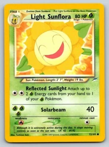 POKEMON LIGHT SUNFLORA 72/105 - Neo Destiny - casi nuevo/m sin jugar - Imagen 1 de 2