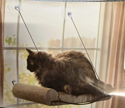 K&H Pet Products Kitty Sill Cradle EZ Mount Scratcher 21" x 22" NEW - Image 1 of 2