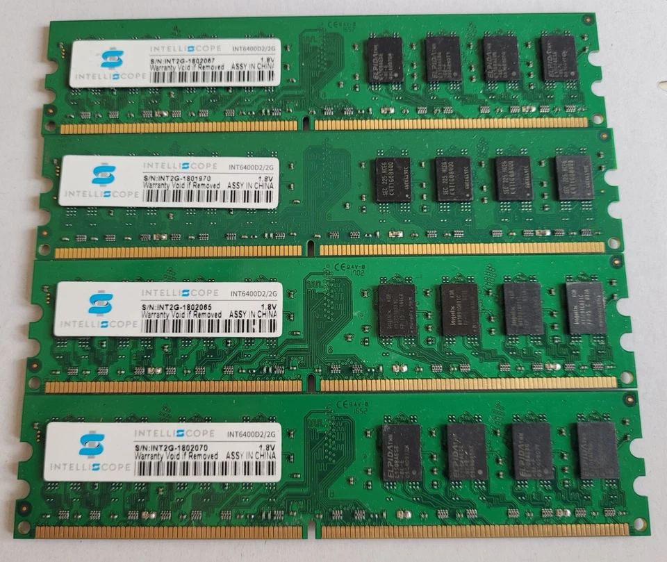 intelliscope 8gb (4x2gbkit)  int6400d2/2g ram memory - Image 1 of 1
