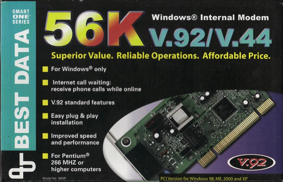 56k v.92 Windows Internal Modem  - Image 1 of 1