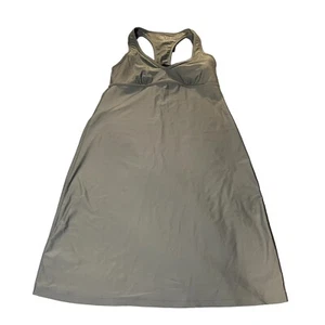Athleta Shorebreak Swim Dress Gray Built In Bra Beach Mini Size MT - Picture 1 of 6