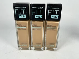 3 Maybelline Fit Me Matte + Poreless Liquid Foundation 230 Natural Buff 1 FL OZ - Picture 1 of 8