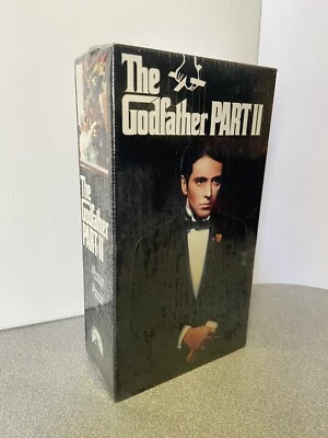 The Godfather Part II (VHS, 1990, 2-Tape Set) Paramount Watermarks NEW SEALED - Image 1 of 4