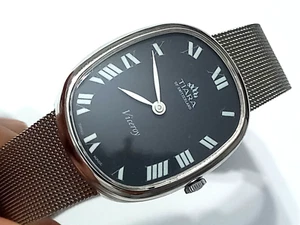 ELEGANTE NUEVO DE LOTE ANTIGUO AÑOS 1960-70 TIARA SUIZO NÚMERO ROMANO ESFERA MANUAL CAL 7040 P RELOJ - Imagen 1 de 11