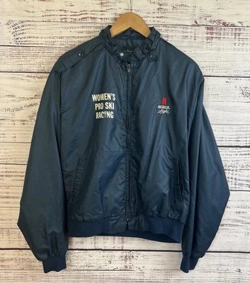 Vintage 80s Anheuser-Busch A & Eagle Women's Pro Ski Racing Miller Lite L - Image 1 of 4