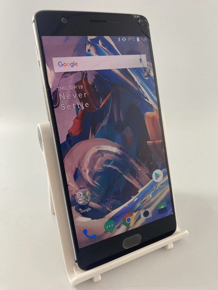 OnePlus 3 Grey Unlocked 64GB 5.5" 16MP Android Touchscreen Smartphone Fault #C03 - Image 1 of 4