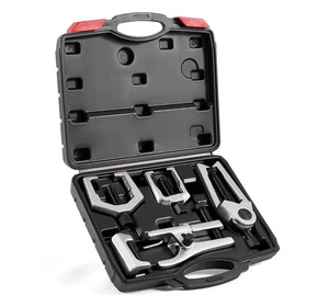 Ball Joint Pitman Arm Tie Rod Removal Tool Kit 5pc Cars SUVs Trucks Case - Picture 1 of 7