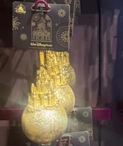 Disney Parks Magic Kingdom Cinderella Schloss Gold Ornament Neu mit Etikett - Bild 1 von 1