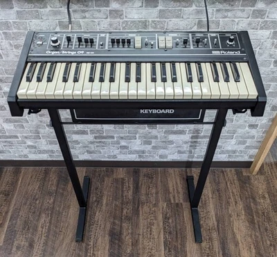 Working Roland Organ Strings RS-09 Older Version Analog Synthesizer with Stand - Image 1 of 4