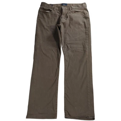 Lucky Brand 410 Athletic Fit Pants Mens 36x30 Brown Khaki Straight Leg Chino - Image 1 of 4