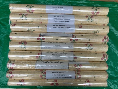 Laura Ashley Cottage Floral Print Wallpaper Vintage VERY RARE Free Postage -1986 - Image 1 of 4