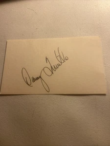 Tarjeta de índice firmada por Danny Frisella (d. 1977) RARA autógrafo Mets, Braves, Padres - Imagen 1 de 1