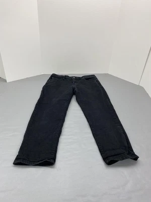 Jennifer Lopez Jeans Womens 8 Black Capri Stretch Mid Rise Slim Fit Denim Pants - Image 1 of 4