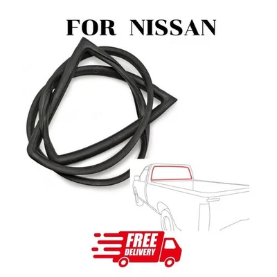 Sello de goma para ventana trasera resistente al clima para camioneta Nissan D21 de carrocería dura Foto 1 de 4