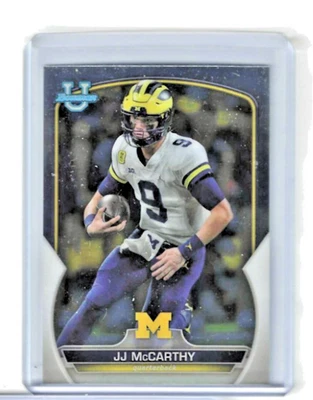 JJ McCarthy 2022 Bowman Chrome U  Base #48 Vikings - Image 1 of 2