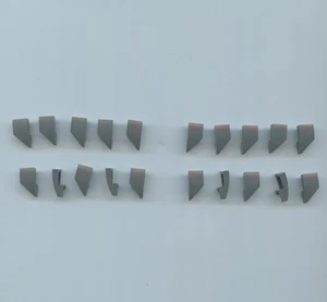 LEGO x 10 Dark Bluish Gray Wedge 2 x 1 x 2/3 Left and x 10 Right - Picture 1 of 1