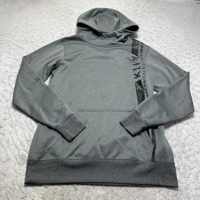 Sudadera con capucha Klim Technical Riding Gear Vista gris polar cuello alto para mujer talla mediana Foto 1 de 4