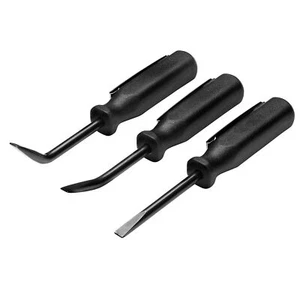 Draper Mini Pry Bar Set 125mm Black 3 Piece Angles 27° Straight & 55° 29729 - Picture 1 of 2