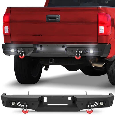 For 2014-2018 Chevy Silverado 1500 /GMC Sierra 1500 Off-Road Rear Bumper w/Light Foto 1 de 4