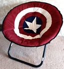 Marvel Avengers Captain America shield Oversize 30" Collapsible Saucer Chair NEW