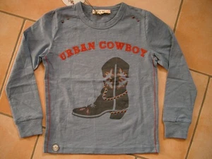 (121) Spirit of Hope Shirt Cowboy Stiefel Druck + Nieten & Stickerei gr.104-110 - Picture 1 of 2