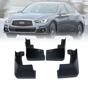 Guardabarros protector contra salpicaduras bandera aletas delanteras + traseras para Infiniti Q50 14-19 - Imagen 1 de 13